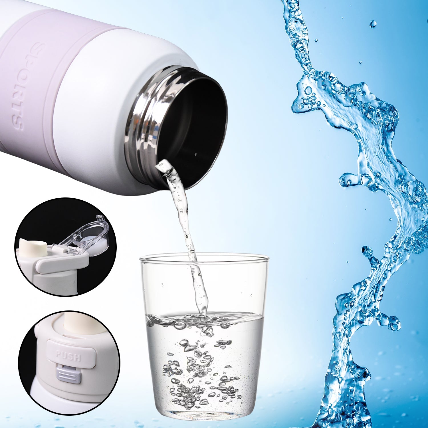 Stainless Steel Water Bottle (680ml Approx) Stainless Steel Water Bottle (680ml Approx)